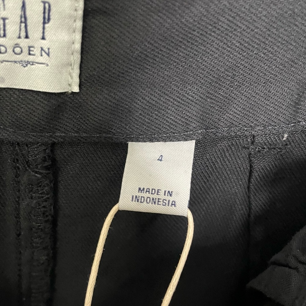 Gap X Doen High Rise Pleated Trouser Wide Leg Pant Black NWT - Picture 10 of 15